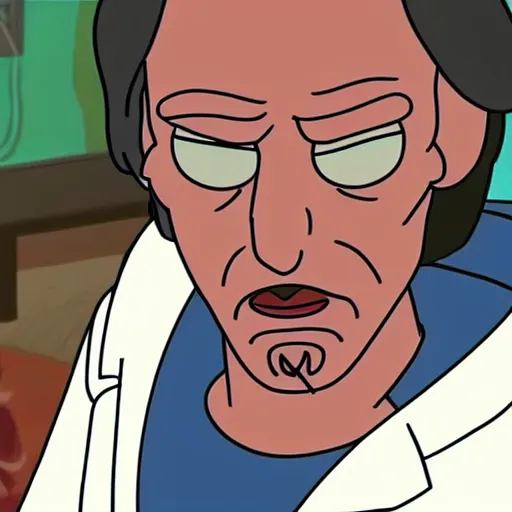 Image similar to Keanu reeves In Rick and Morty 4K detailed super realistic