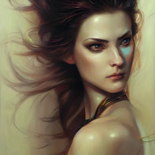 Image similar to a painting in the style of charlie bowater and in the style of donato giancola. smooth, sharp focus, semi - realism.