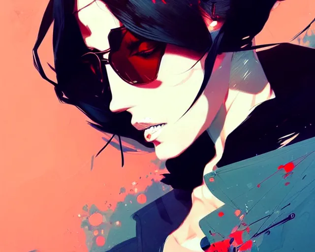 Image similar to a ultradetailed beautiful panting of a stylish gangster woman, by conrad roset, greg rutkowski and makoto shinkai, trending on artstation