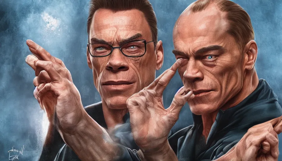 Prompt: Jean-Claude Van Damme is Voldemort, hyperdetailed, artstation, cgsociety, 8k