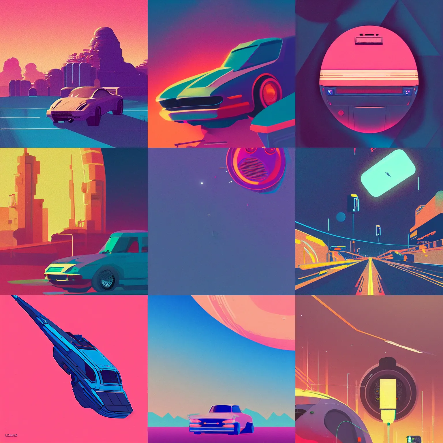 Prompt: a graph style guach impasto mouse, art by james gilleard, cgsociety, retrofuturism, retrowave, outrun.