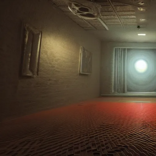 Image similar to a hyperrealistic 3 d render of a dmt trip, photorealism, dramatic lighting, volumetric lighting, 8 k, unreal engine, octane render