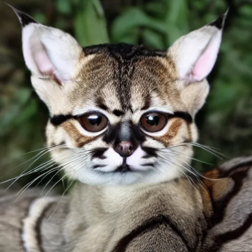 Image similar to Margay with human ears