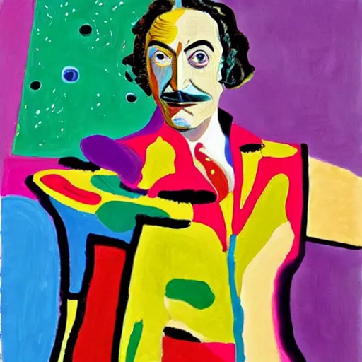 Prompt: a beautiful painting of a space battle with wild, bright colors. salvador dali by gwenda morgan, by david hockney casual, frightful