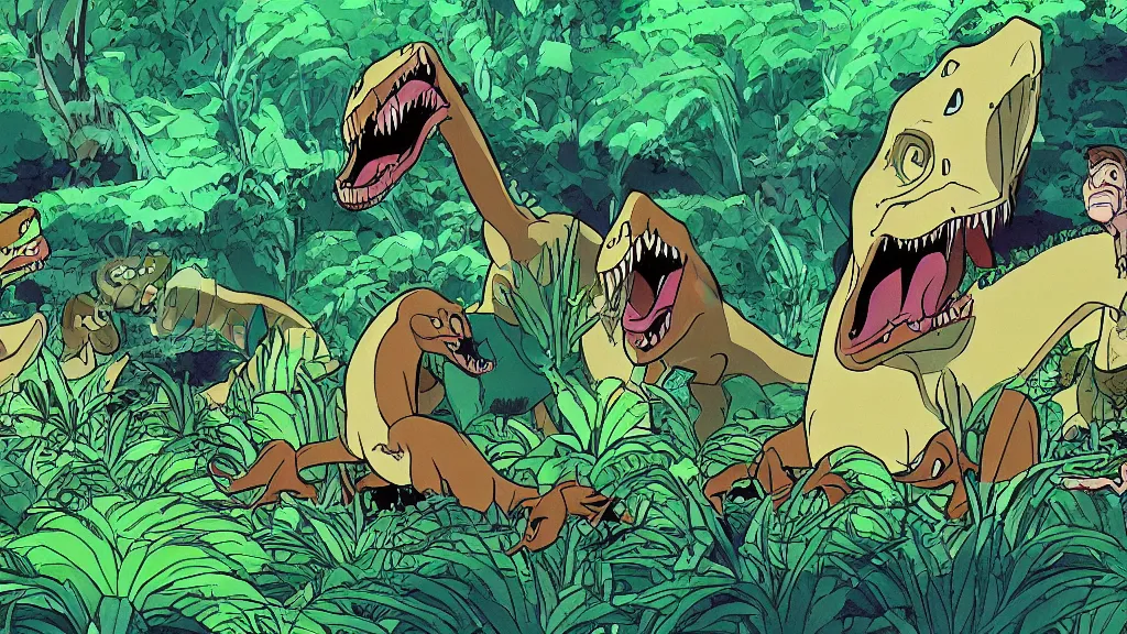 Film screenshot of the original Jurassic Park movie by Stable
