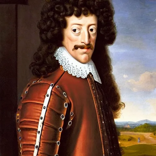 Image similar to Charles II of Spain is Zuckerberg, the last Habsburg ruler of the Facebook Empire, standing portrait by John Closterman, prompt byghee