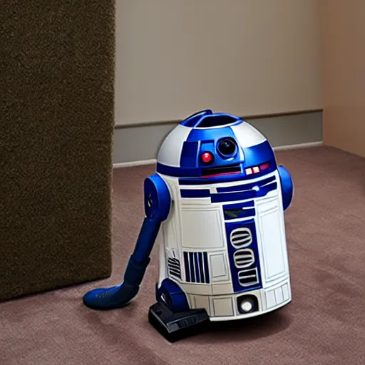 Image similar to r 2 d 2 as karcher wd 2 vacuum cleaner, product photo 8 k,