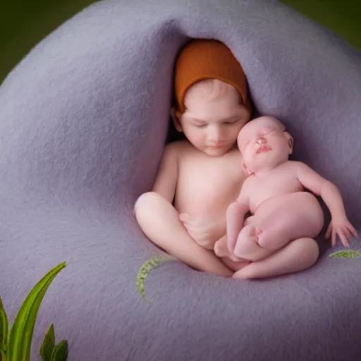 Image similar to photo of baby fairytale princess, by anne geddes, very detailed, promotional, 4 k
