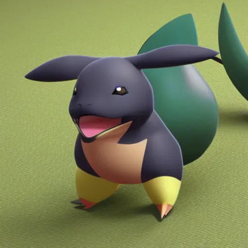 Image similar to pokemon that doesn't exist, 3 d rendered