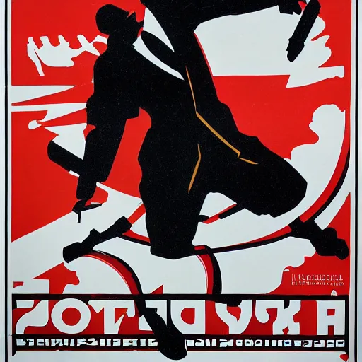 Image similar to soviet poster of web - designer