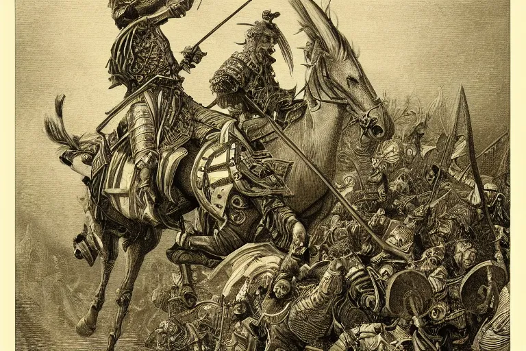 Image similar to highly detailed portrait of big open book, big open book, big open book, big open book, open book page, don quixote goes away, don quixote goes away, don quixote goes away, symmetrical, masterpiece, highly detailed painting by gustave dore