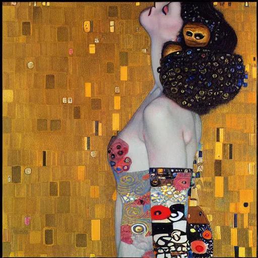 Prompt: Death and Life by Gustav Klimt, Digital Art, Trending on Artstation