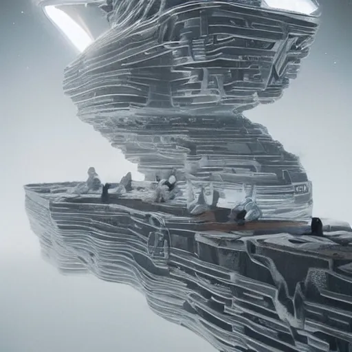 Image similar to sci-fi wall structure on the coronation of napoleon painting on the nanospace Michael Menzelincev artstation painting on moon, unreal engine 5, keyshot, octane, artstation trending, ultra high detail, ultra realistic, cinematic pinterest style, 8k, 16k, zaha hadid style architecture, matrix film color , high contrast pinterest plastic, dark atmosphere pinteres, on black background pinterest, volumetric lighting pinterest, tilt shift,