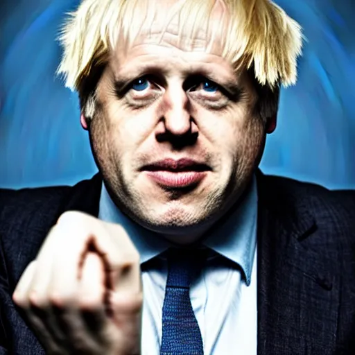 Prompt: boris johnson gigachad, film still