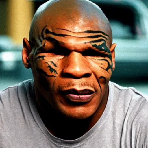 Image similar to watch out!! mike tyson will bite your ear off!!