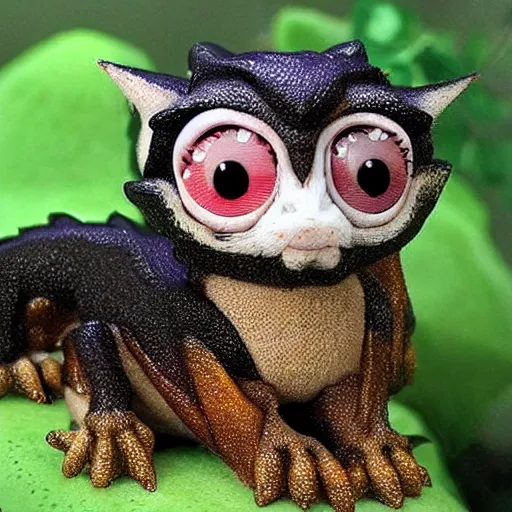 Image similar to a cute eastern dragon with big eyes