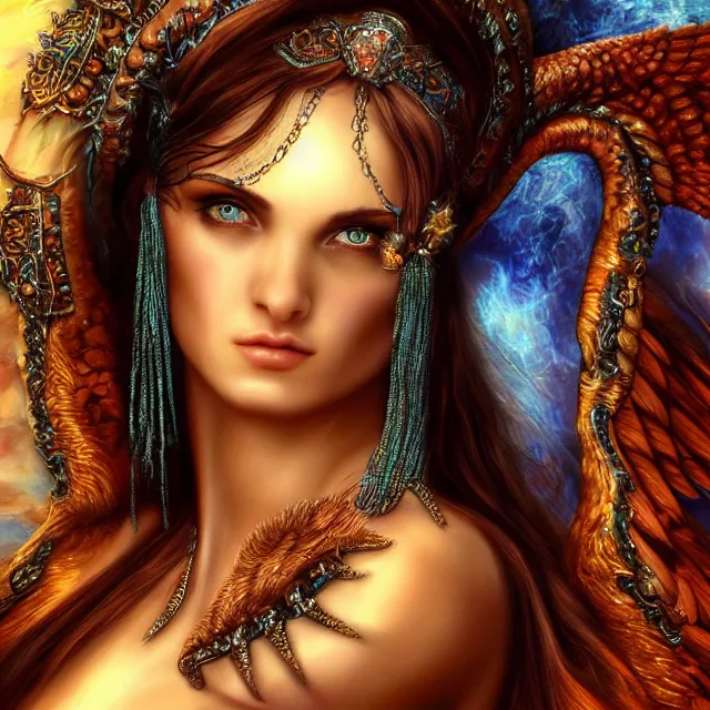 Image similar to perfectly centered close up portrait, goddess of fire, perfect human female specimen, candid photography, by anne stokes, highly detailed