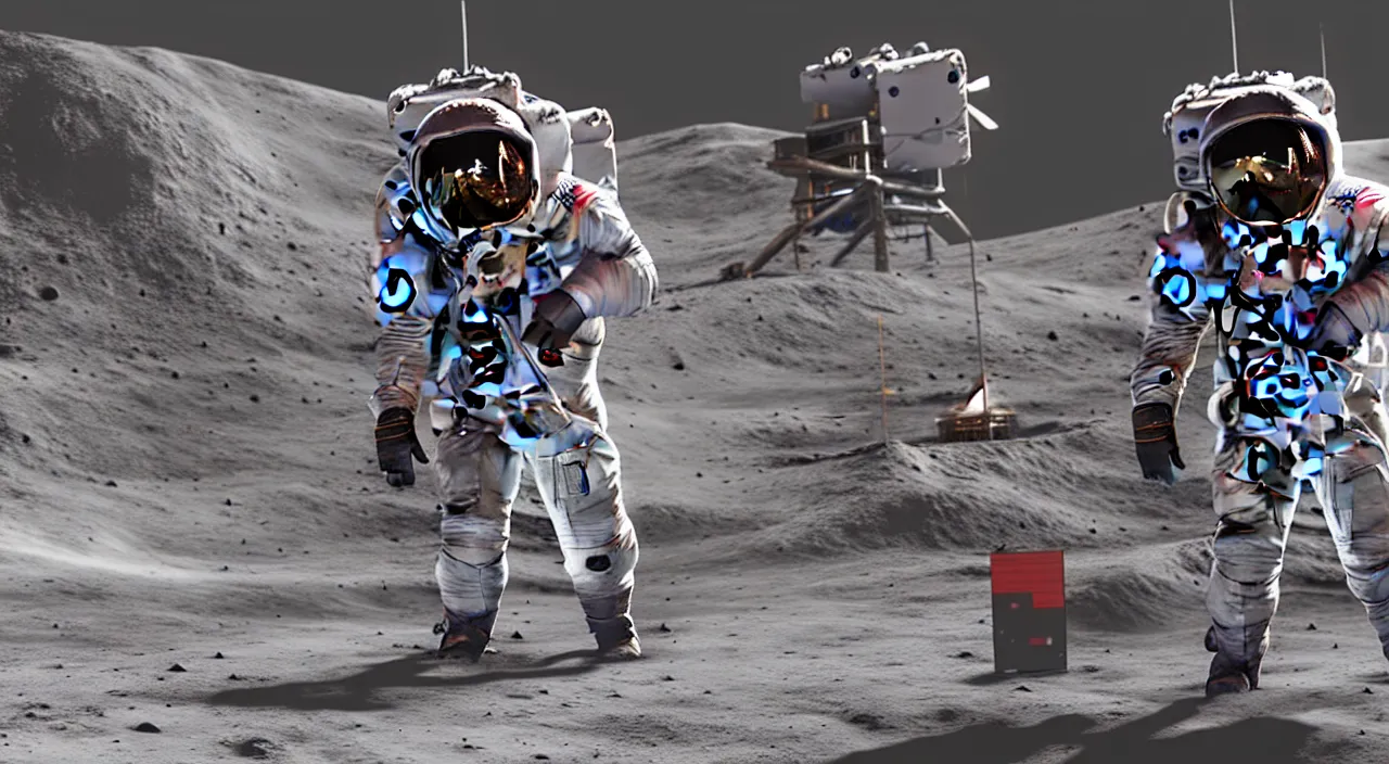 Image similar to Video game tournament on the Moon. Cinematic, Award winning, ultra high resolution, intricate details, UHD 8K