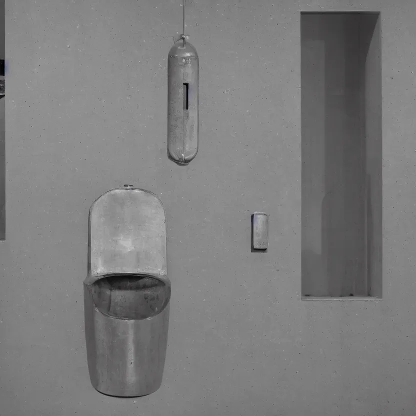 Image similar to one single singular urinal in a museum, courtesy of centre pompidou, courtesy of moma