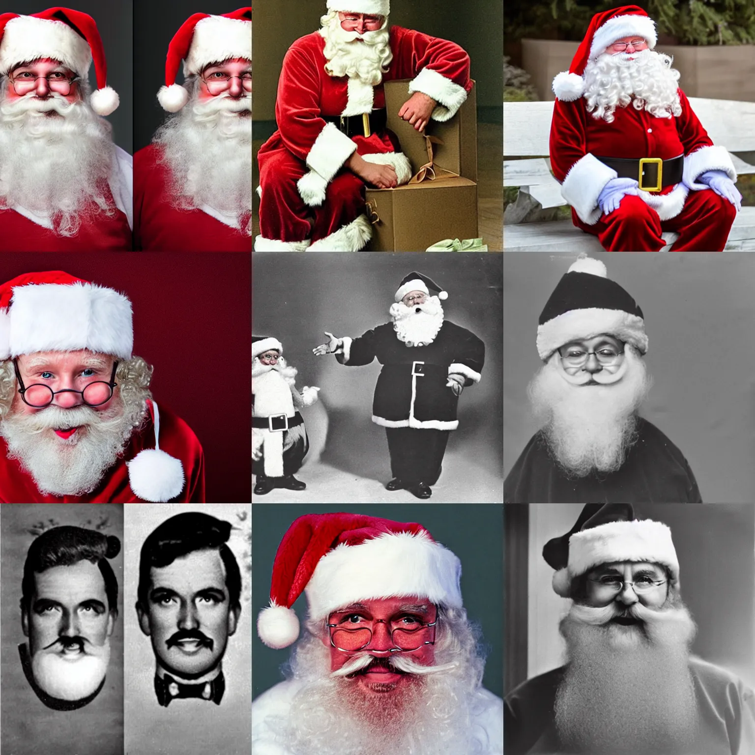 Prompt: Santa Claus without a beard