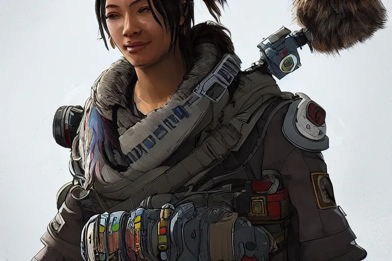 Image similar to portrait of an Apex Legends character By Emmanuel Lubezki