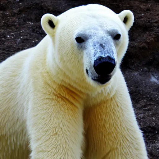 Prompt: a portrait of a cute polar bear HD 32k