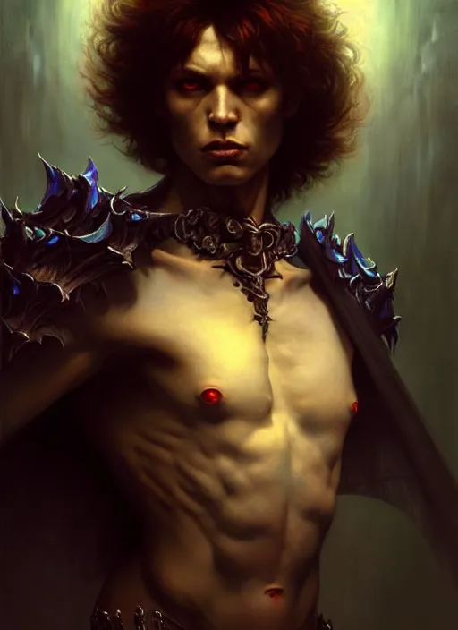 Image similar to male necromancer, full body, hyper realistic, extremely detailed, dnd character art portrait, dark fantasy art, intricate fantasy painting, dramatic lighting, vivid colors, deviantart, artstation, by edgar maxence and caravaggio and michael whelan and delacroix.