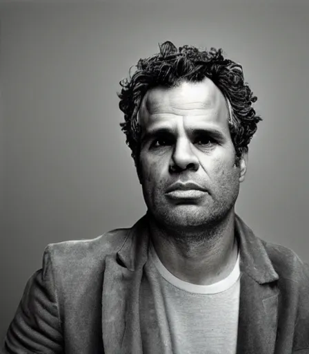 Image similar to a high quality, high detail, photorealistic portrait of mark ruffalo by james nachtwey and lucian freud,