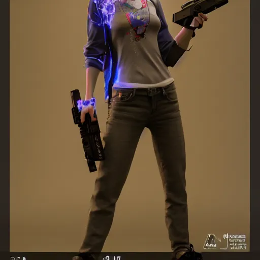 Image similar to A modern mage wielding two Glock pistols, bust shot,, Art by JAMES JEAN, substance 3d painter, PBR textures, Physical based rendering, cinematic, hyper realism, high detail, octane render, unreal engine, 8k, Smooth, High contrast, depth of field, aperture f2.8