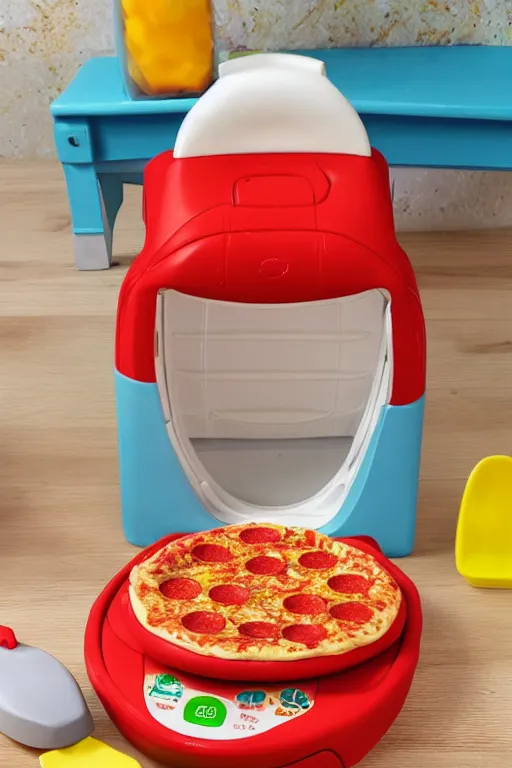 Prompt: a fisher price easy bake pizza oven