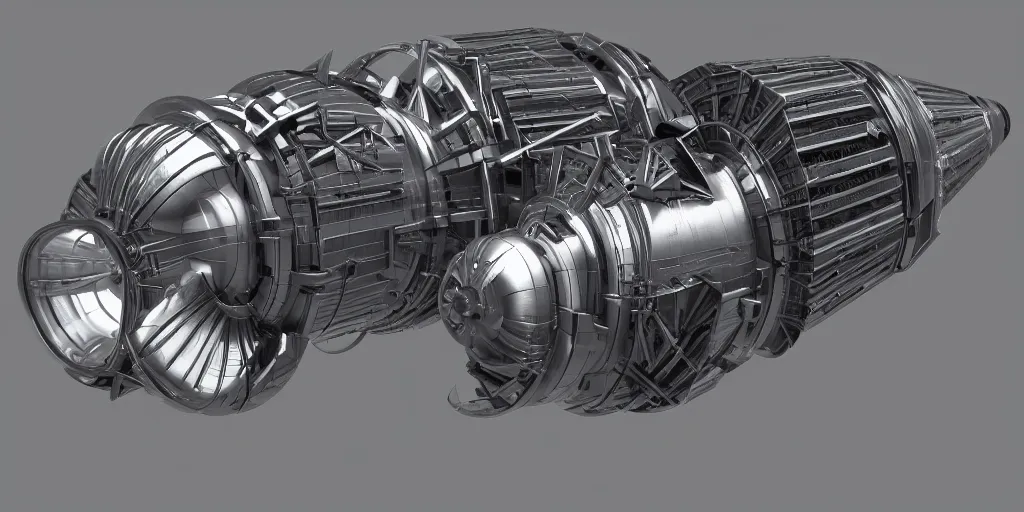 Prompt: siemens futuristic gas turbine, masterpiece, blizzard pixar maya engine global illumination lighting artstation