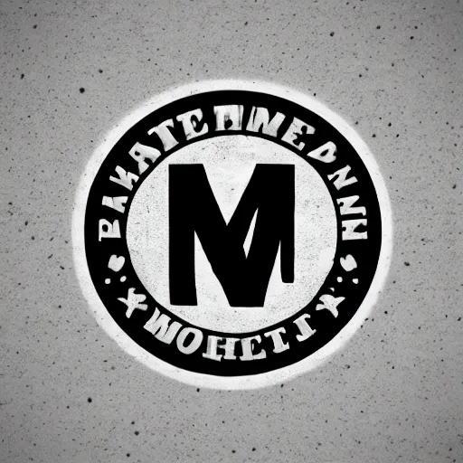 Image similar to letter m wooden best logo black and white