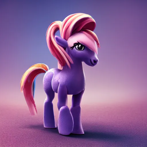 Prompt: humanoid little pony in real life, full body, octane render, ultra detail, ultra realistic, android 8 k