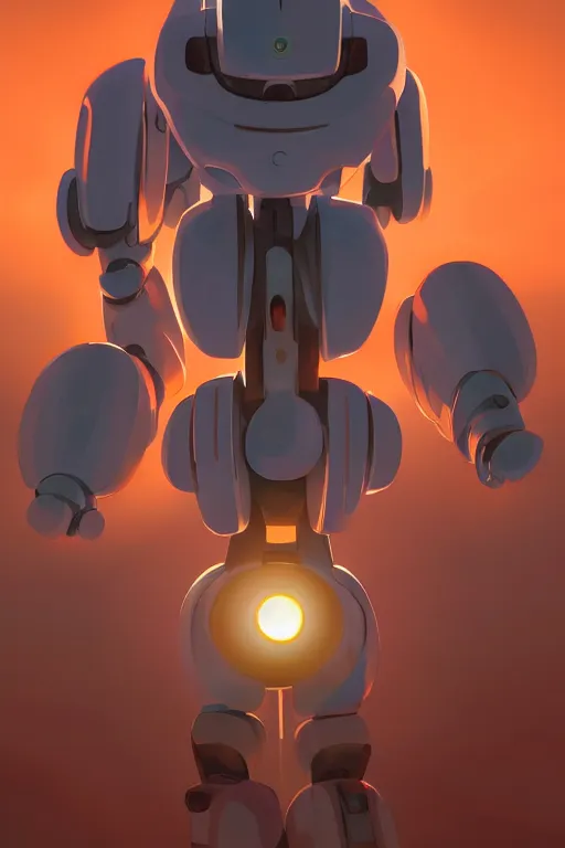 Image similar to metabots medabots medarotto medarot robot minimalist comics, behance hd by jesper ejsing, by rhads, makoto shinkai and lois van baarle, ilya kuvshinov, rossdraws global illumination ray tracing hdr radiating a glowing aura