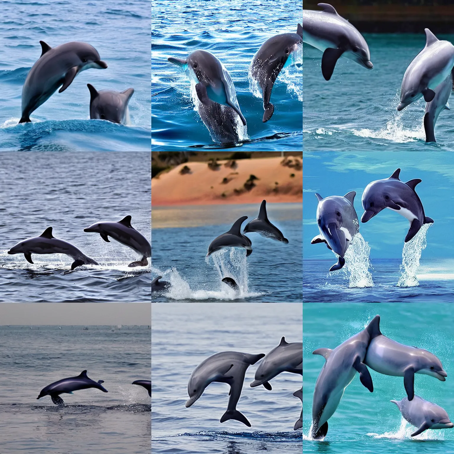 Prompt: dancing baby dolphins with drugs