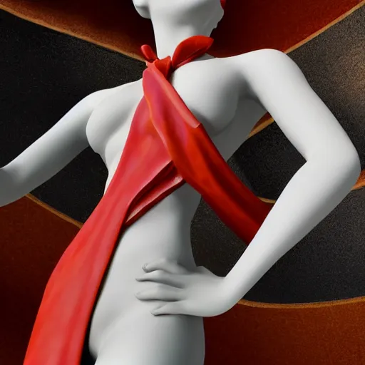 Image similar to close - up of white reneissance statue holding a coctail, colorful coctail, digital painting, 3 d render, above the waist