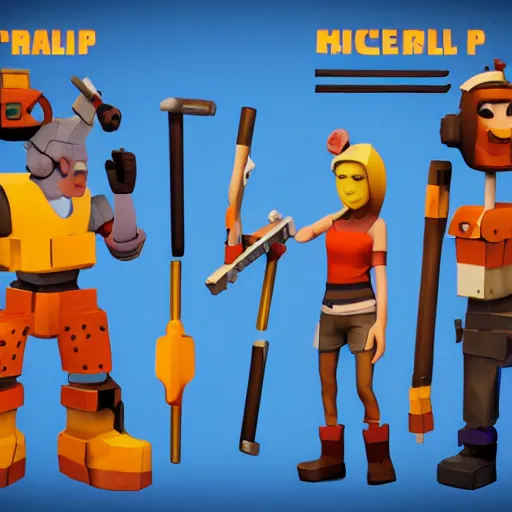 Image similar to scrap mechanic player, the mechanic, character design