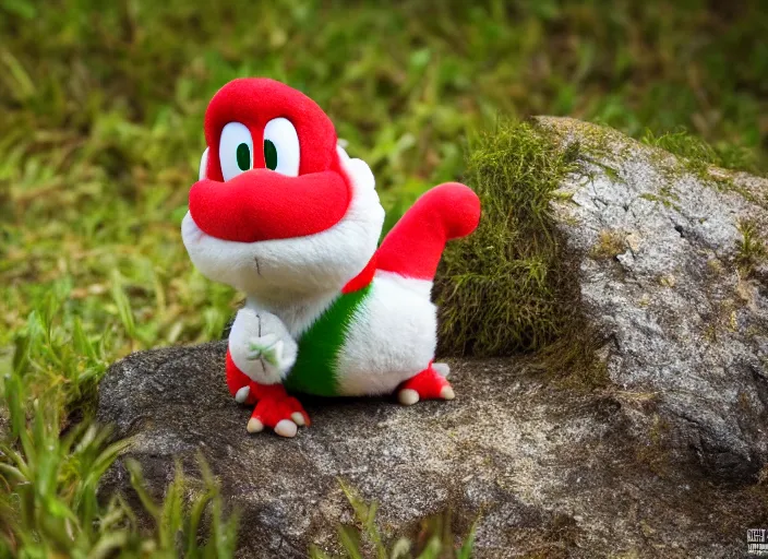 Image similar to national geographic wildlife photo of real life yoshi yoshi in real life in the wild, 8 k, 8 5 mm f 5. 6