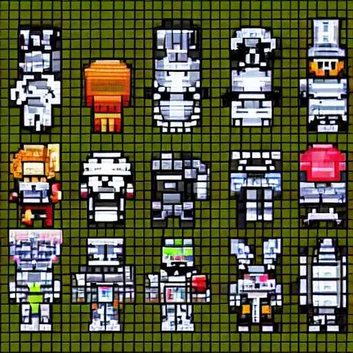 Image similar to pixel art gun sprites