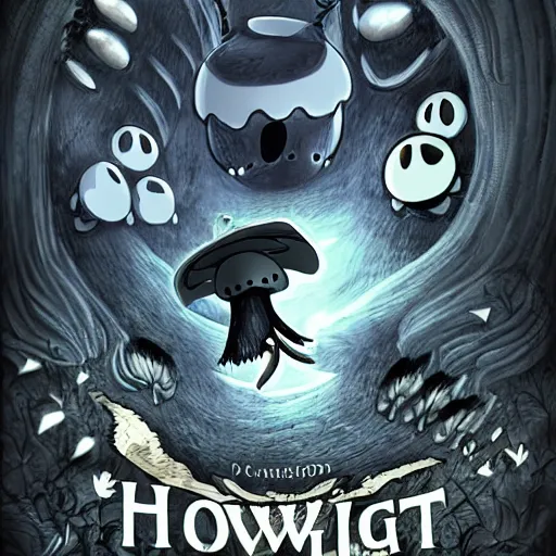 Prompt: hollow knight. Corrupted. High detail. Cover art