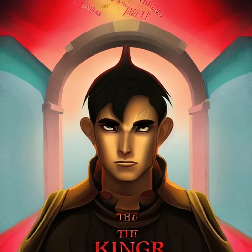 Prompt: the king VS the emperor cover of a DVD, Artwork by lois van baarle, cinematic composition, trending