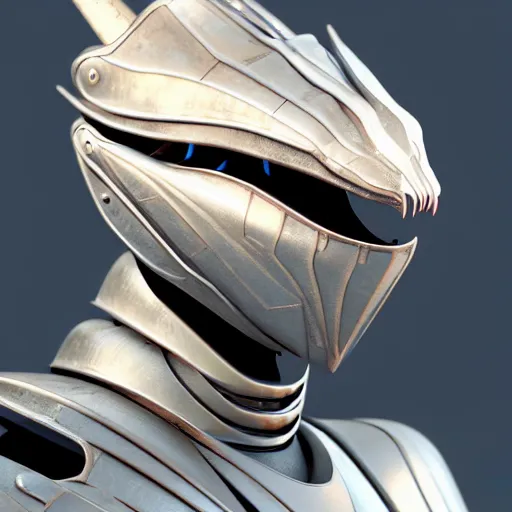 Image similar to close up bust shot, realistic detailed stunning beautiful armored anthropomorphic humanoid robot female dragon, doing an elegant pose, looking to the side, sleek streamlined armor and design, sharp claws, Slick LEDs, standing on two legs, on the beach during sunset, high quality, cinematic art, sunset lighting, artstation, deviantart, furaffinity