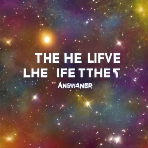 Image similar to the anwser to life, the universe and everything