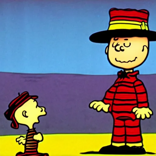 Image similar to freddy krueger in the peanuts ( 1 9 6 0 ), animation, cartoon, tv, schultz,