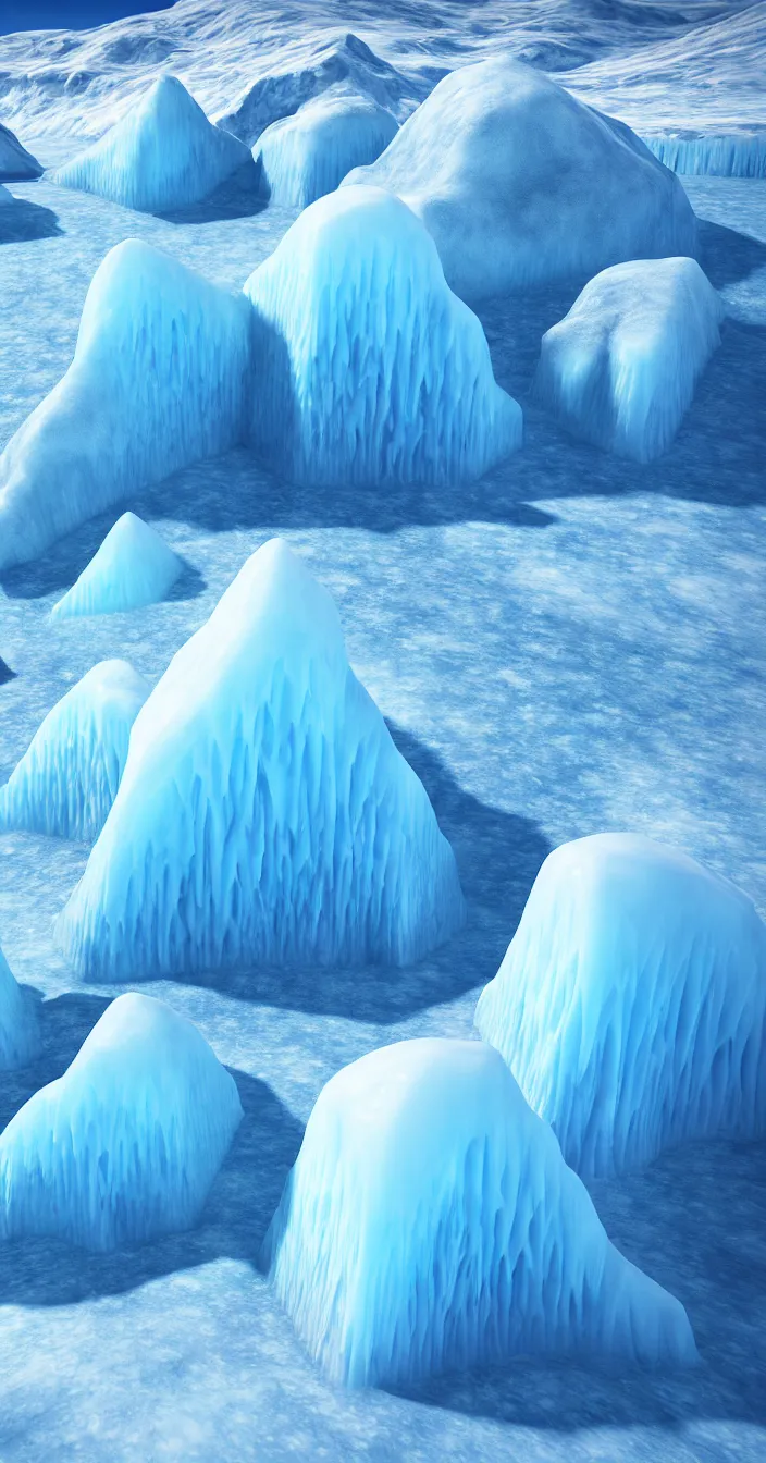 Prompt: realistic photo of ice mountains are melting due to global warming effects, very sharp focus, 3 d octane render, in the style of greg rutswoski, very hyper realistic, highly detailed, fantasy art station