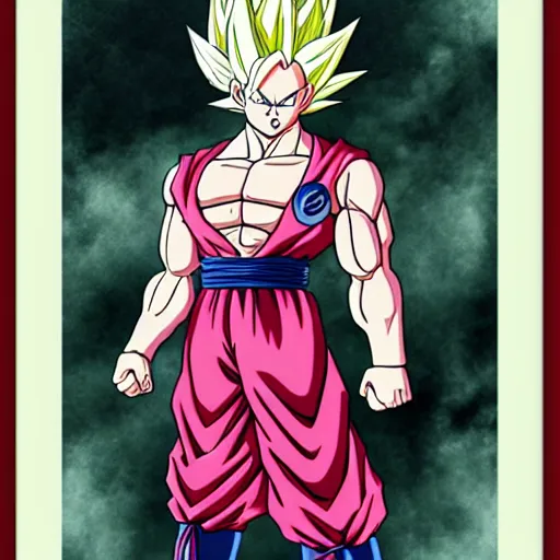 Image similar to majin weed poster boy dragon ball z