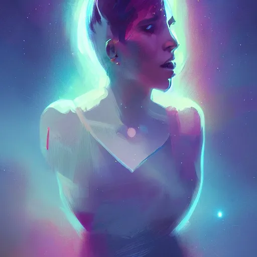 Prompt: a star is born by james gilleard and liam wong and jeremy mann, nebula, stars, cosmic, illustration, featured on artstation