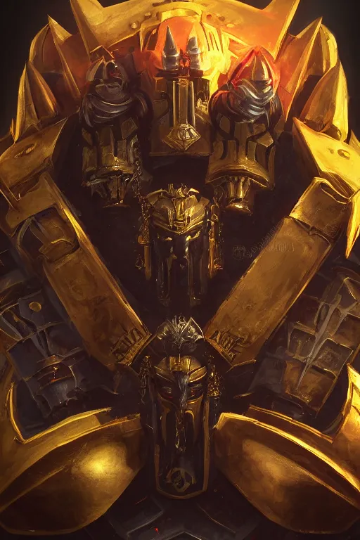 Image similar to queen portrait heros warhammer 4 0 k horus heresy fanart - the primarchs emperor by johannes helgeson animated with vfx concept artist & illustrator global illumination ray tracing hdr fanart arstation zbrush central hardmesh 8 k octane renderer comics stylized