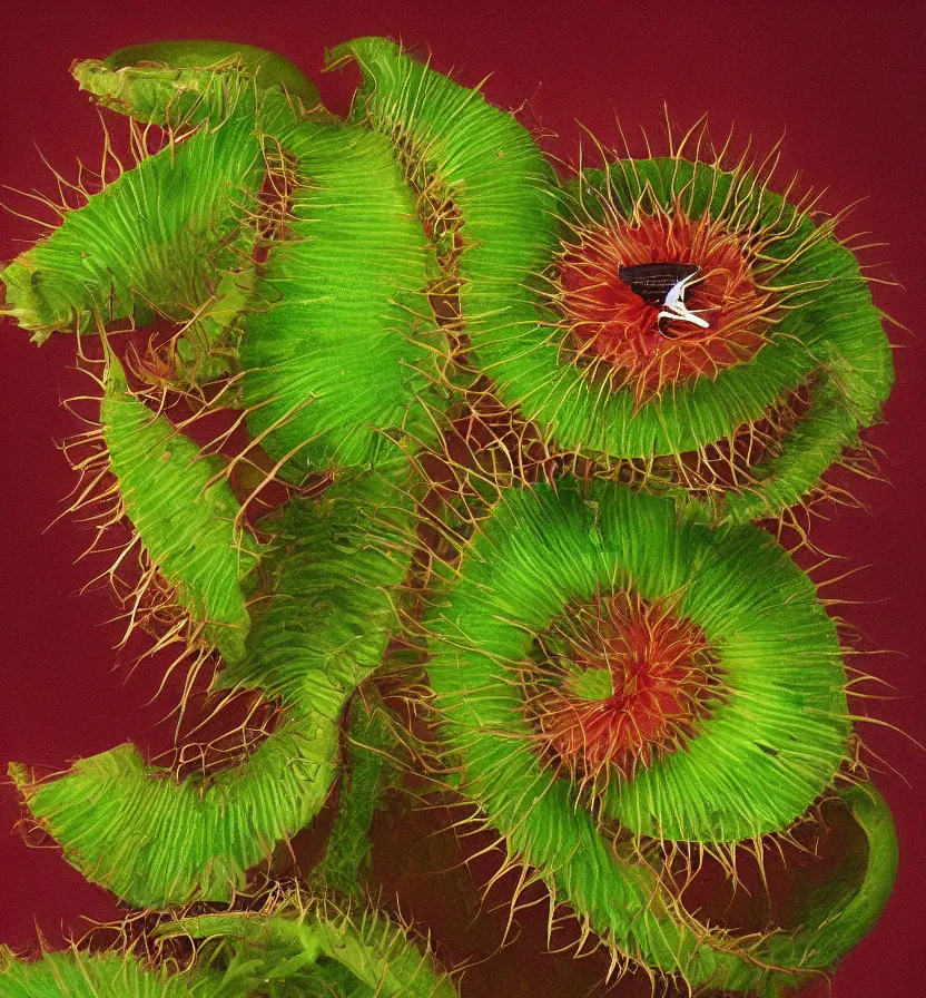 Prompt: a beautiful portrait of a venus flytrap with the shape of Oakley