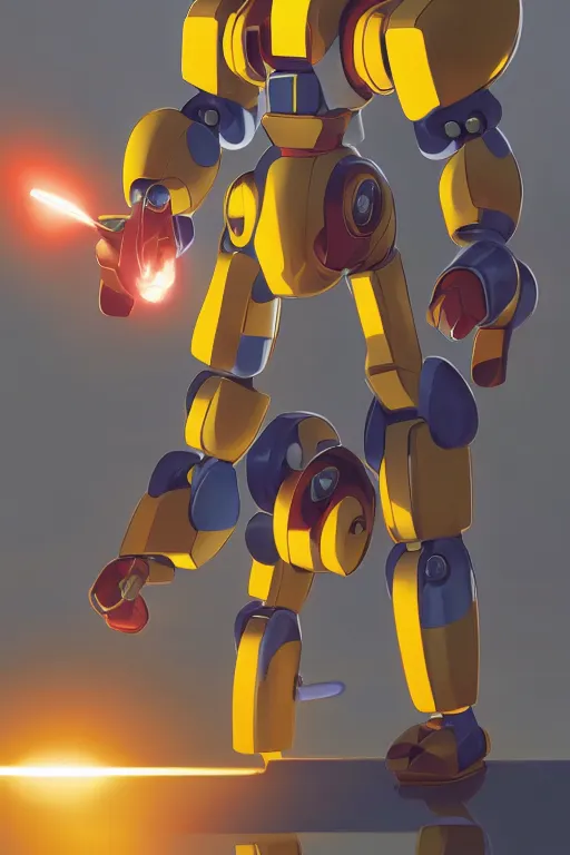 Image similar to metabots medabots medarotto medarot robot minimalist comics, behance hd by jesper ejsing, by rhads, makoto shinkai and lois van baarle, ilya kuvshinov, rossdraws global illumination ray tracing hdr radiating a glowing aura